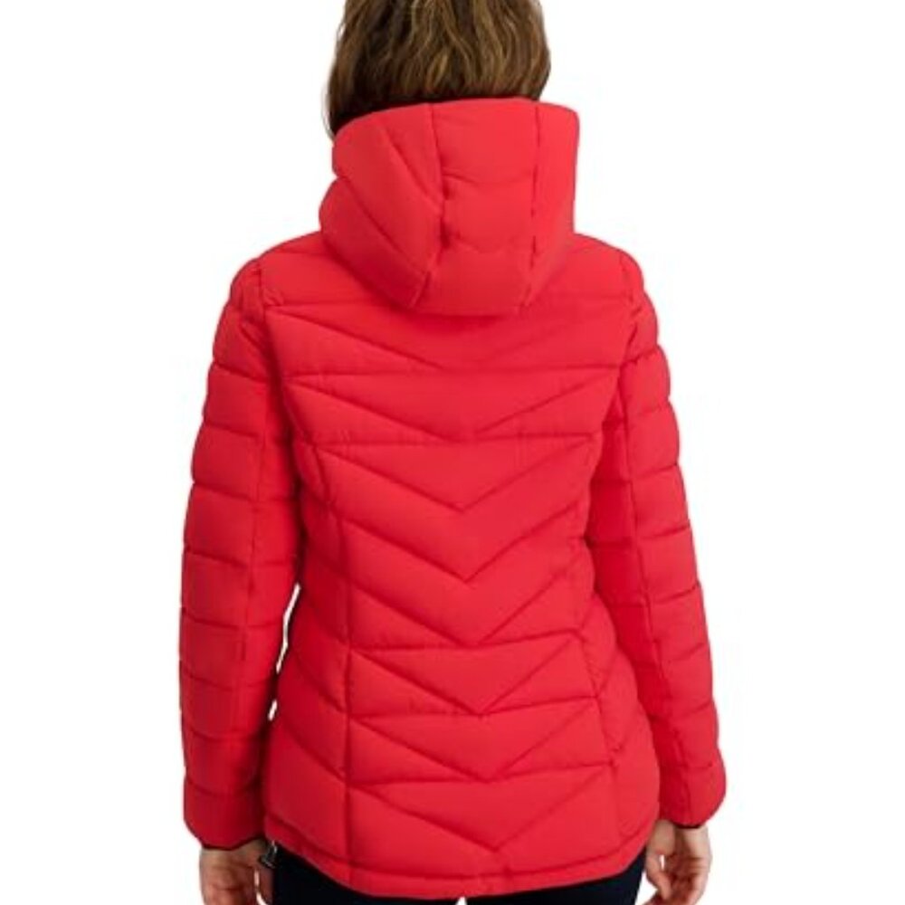 Packable Stretch Puffer Jacket Midweight Water-Re… - image 4